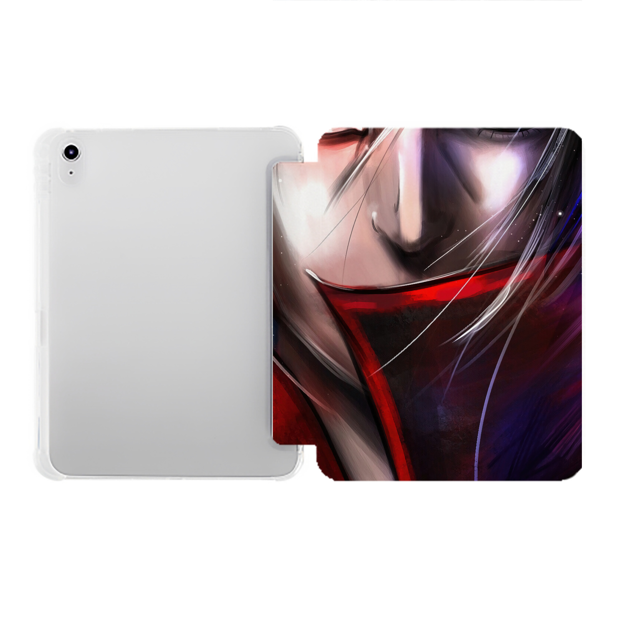 （画像用） NARUTO -ナルト- NARUTO -ナルト- 疾風伝 IPad ケース ペン収納付き 三つ折りスタンド PUレザー×シリコン 対応機種9.5/10.5/10.9インチ